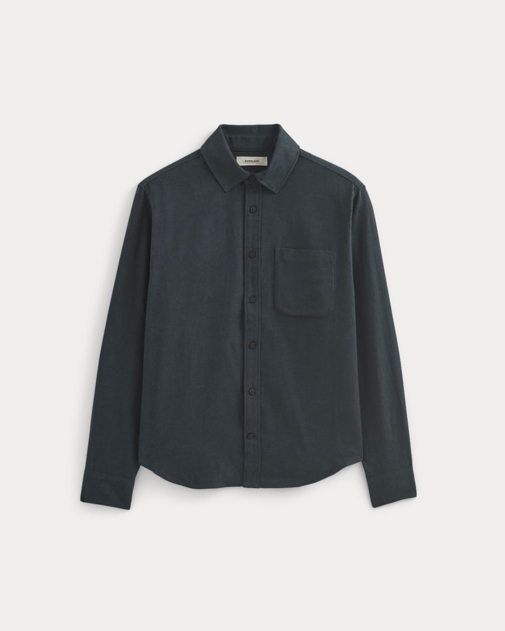 Brushed Flannel Shirt | Heathered Navy