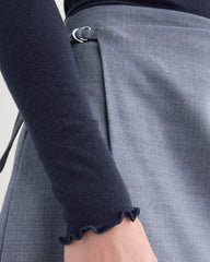 Sheer V-Neck Cardigan in Butterluxe | Deep Navy