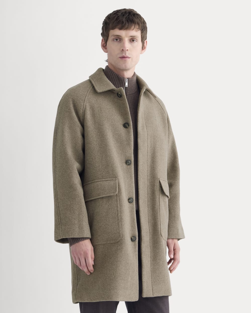 ReWool Car Coat | Heather Taupe