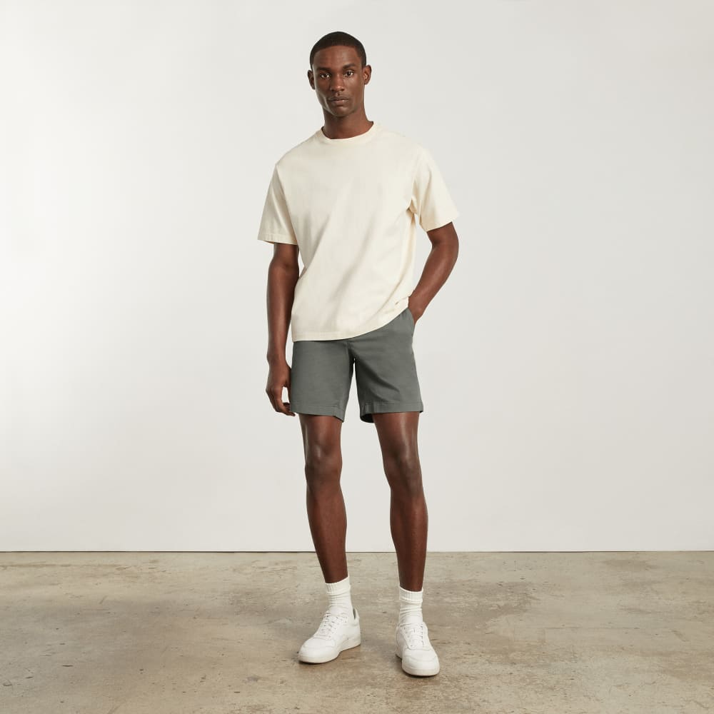 The 7” Slim-Fit Performance Chino Short | Pewter Green
