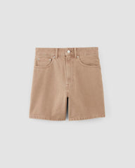 The A-Line Denim Short | Neutral Chanterelle