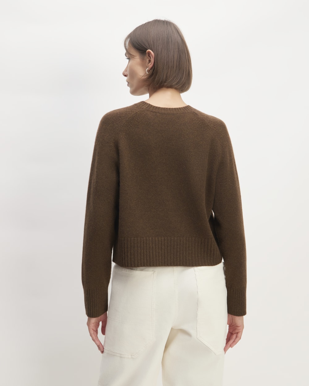 The Boxy Crew in Cashmere | Heather Cocoa