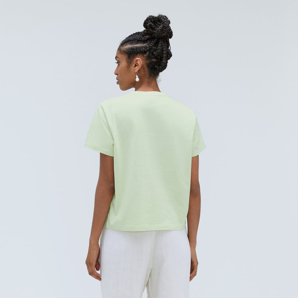 The Box-Cut Tee in Essential Cotton | Seafoam Green | No Pocket