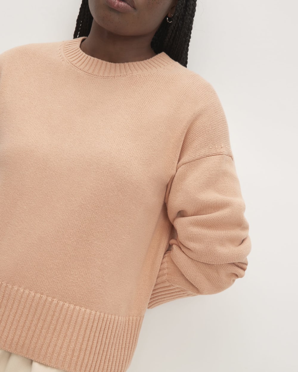 The Boxy Sweater in Everyday Cotton | Blush Pink