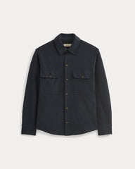 Relaxed Knit Utility Shirt | Navy