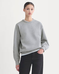 Luxe Fleece Raglan Crewneck | Vintage Heather Grey