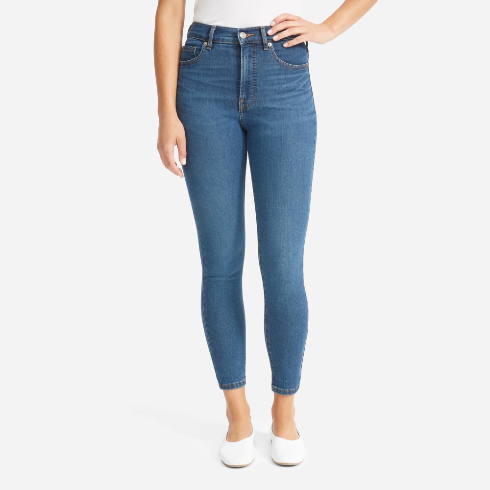 The Authentic Stretch High-Rise Skinny | Mid Blue | 26.5 Inseam
