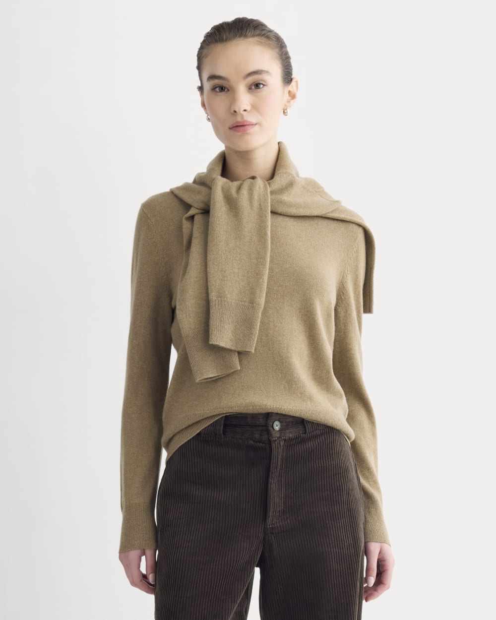 Cashmere Slim Crew Sweater | Toast