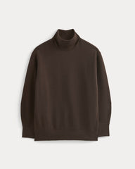 Luxe Fleece Turtleneck | Dark Chocolate