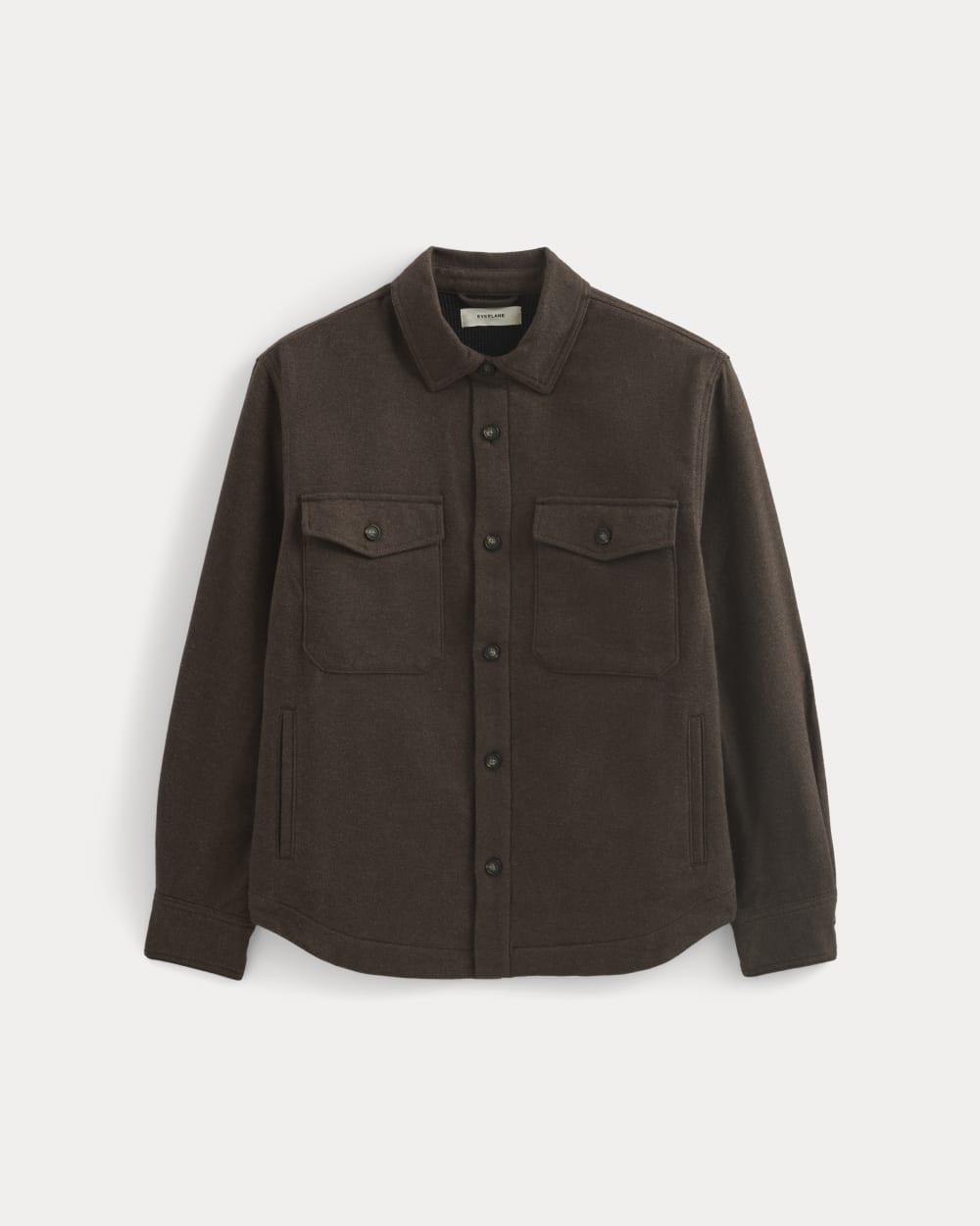 Heavyweight Waffle Twill Overshirt | Heather Earth Brown