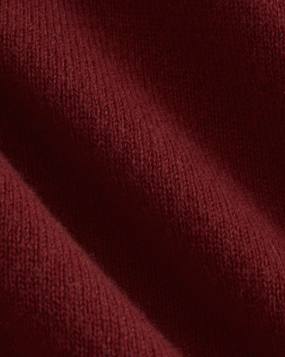 Cashmere Button-Up Shirt | Berry Red