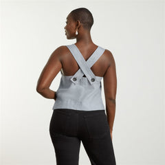 The Apron Linen Tank | Sky