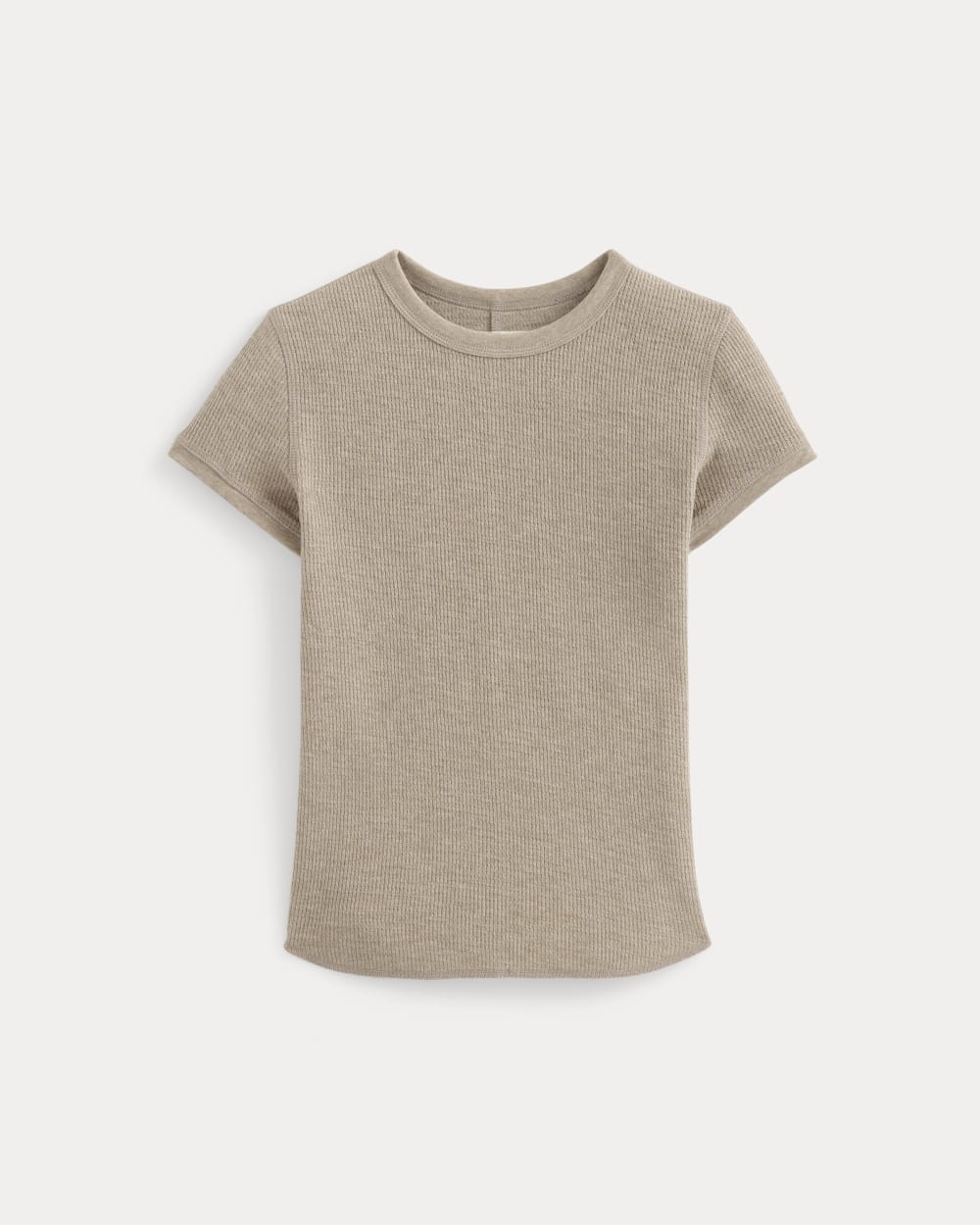 Shrunken Tee in Cozy Waffle | Heathered Oatmeal