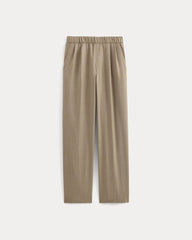 Pleated Trouser in Tailor Twill | Light Taupe