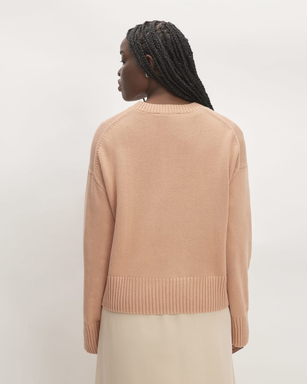 The Boxy Sweater in Everyday Cotton | Blush Pink