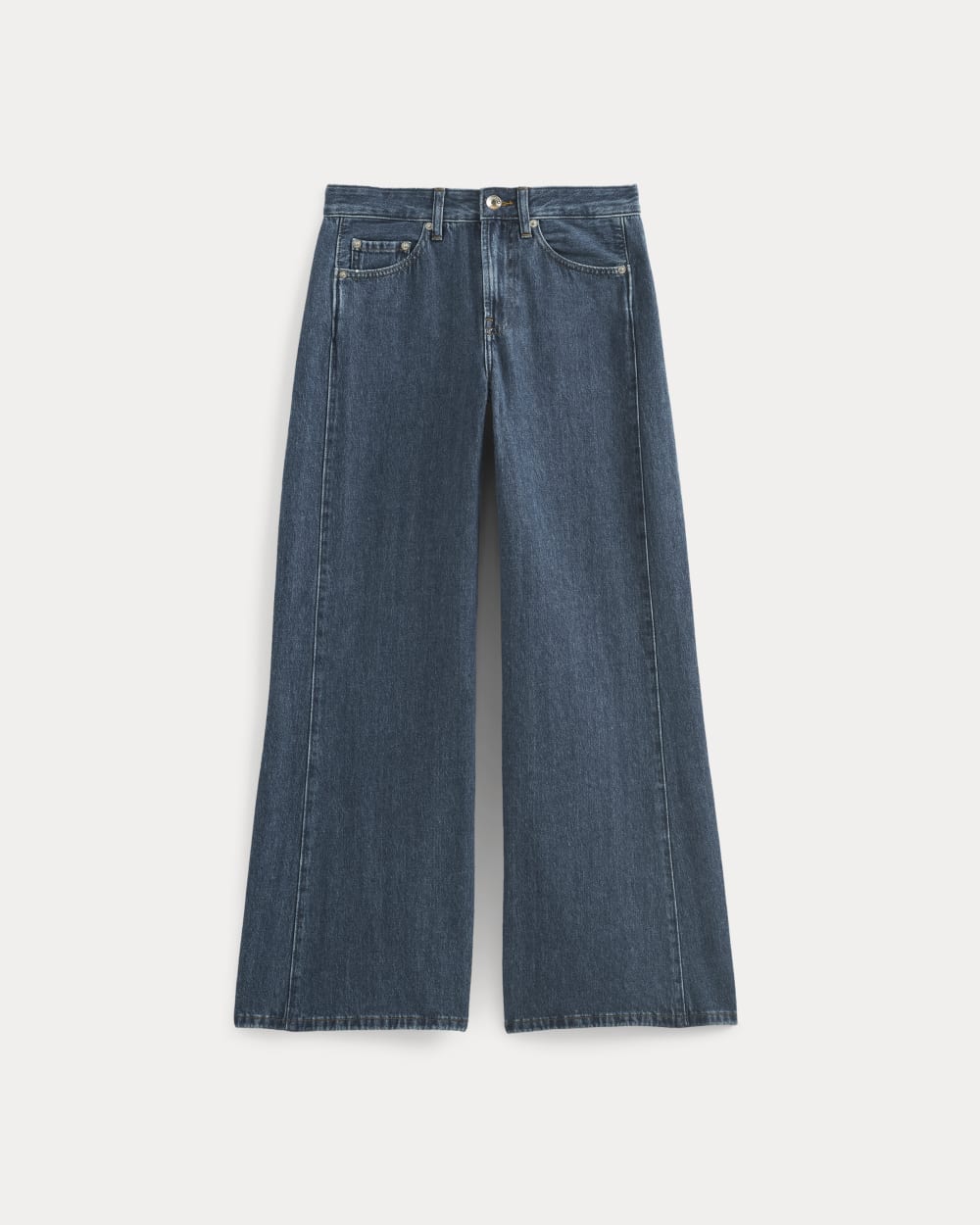 Paneled Ultra Wide-Leg Jean | Tungsten Blue Stone