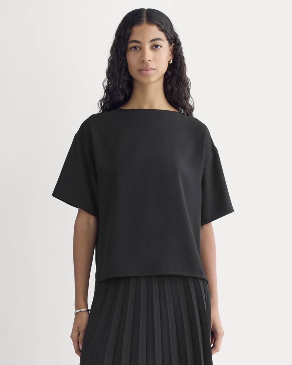 Drapey Crepe Top | Black