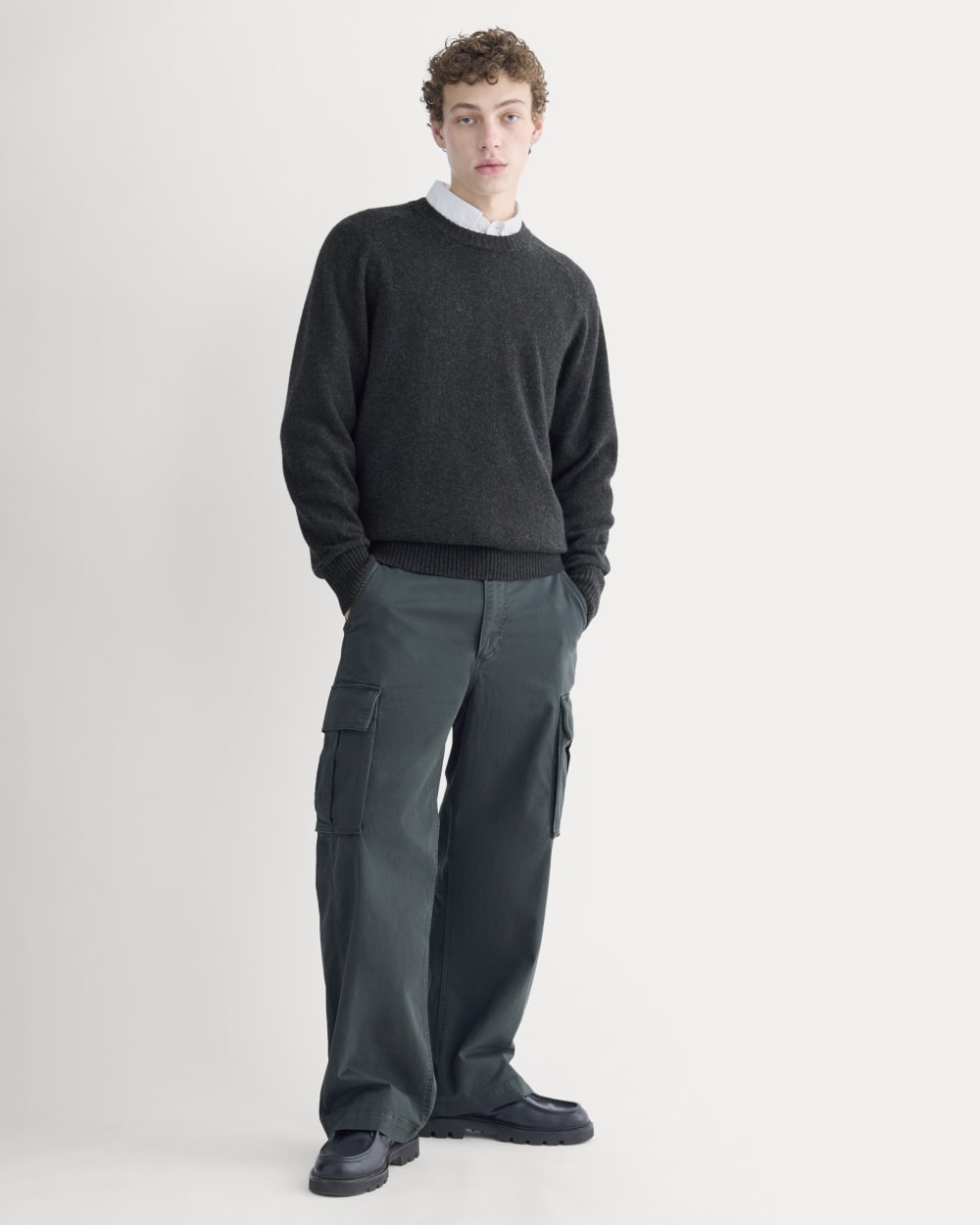 '90s Baggy Cargo Pant | Washed Black