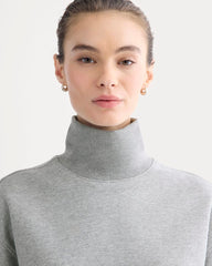 Luxe Fleece Turtleneck | Vintage Heather Grey