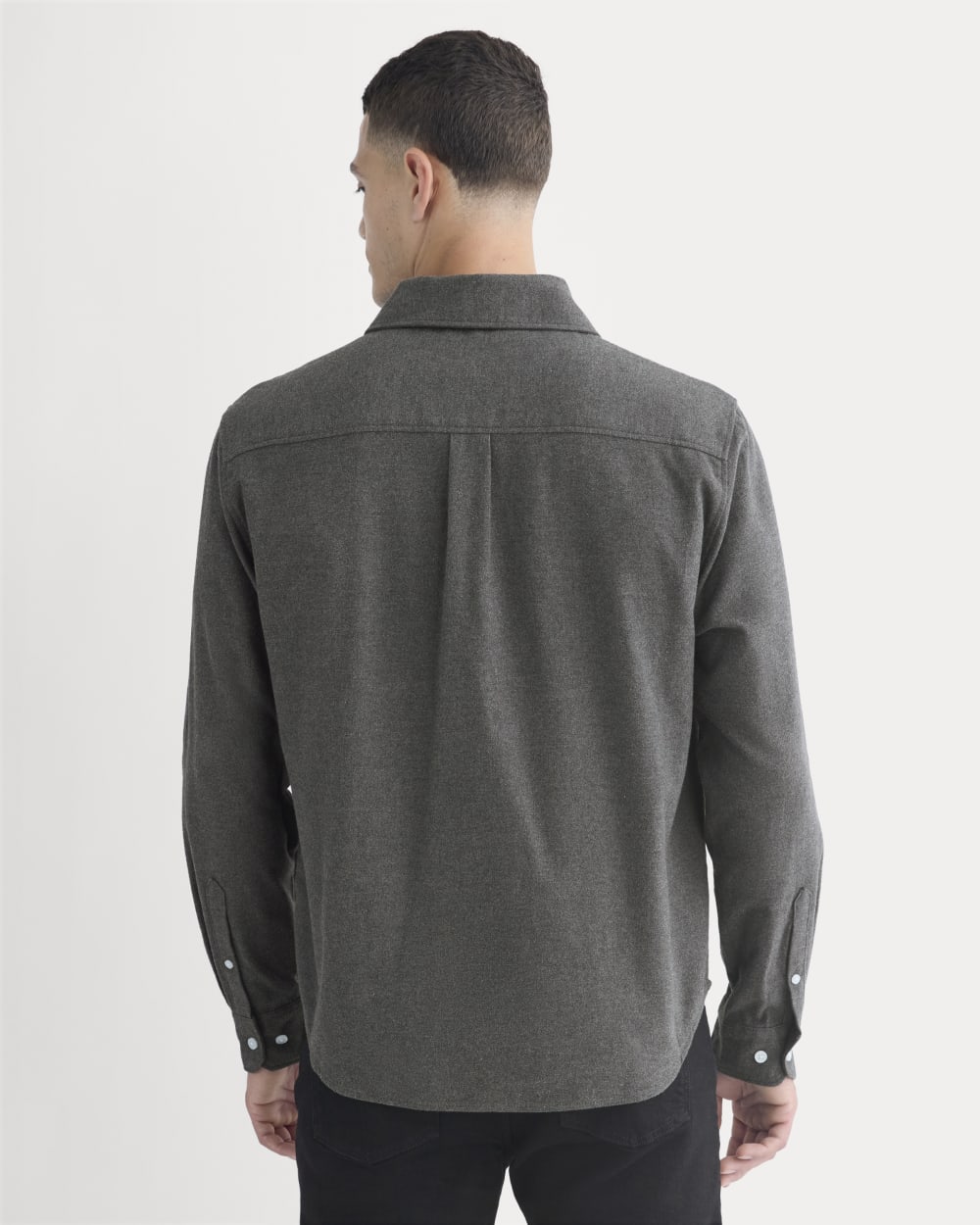Brushed Flannel Shirt | Heathered Graphite