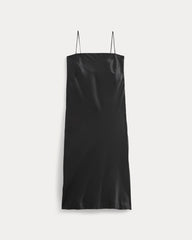 Slip Dress in Silk Charmeuse | Black