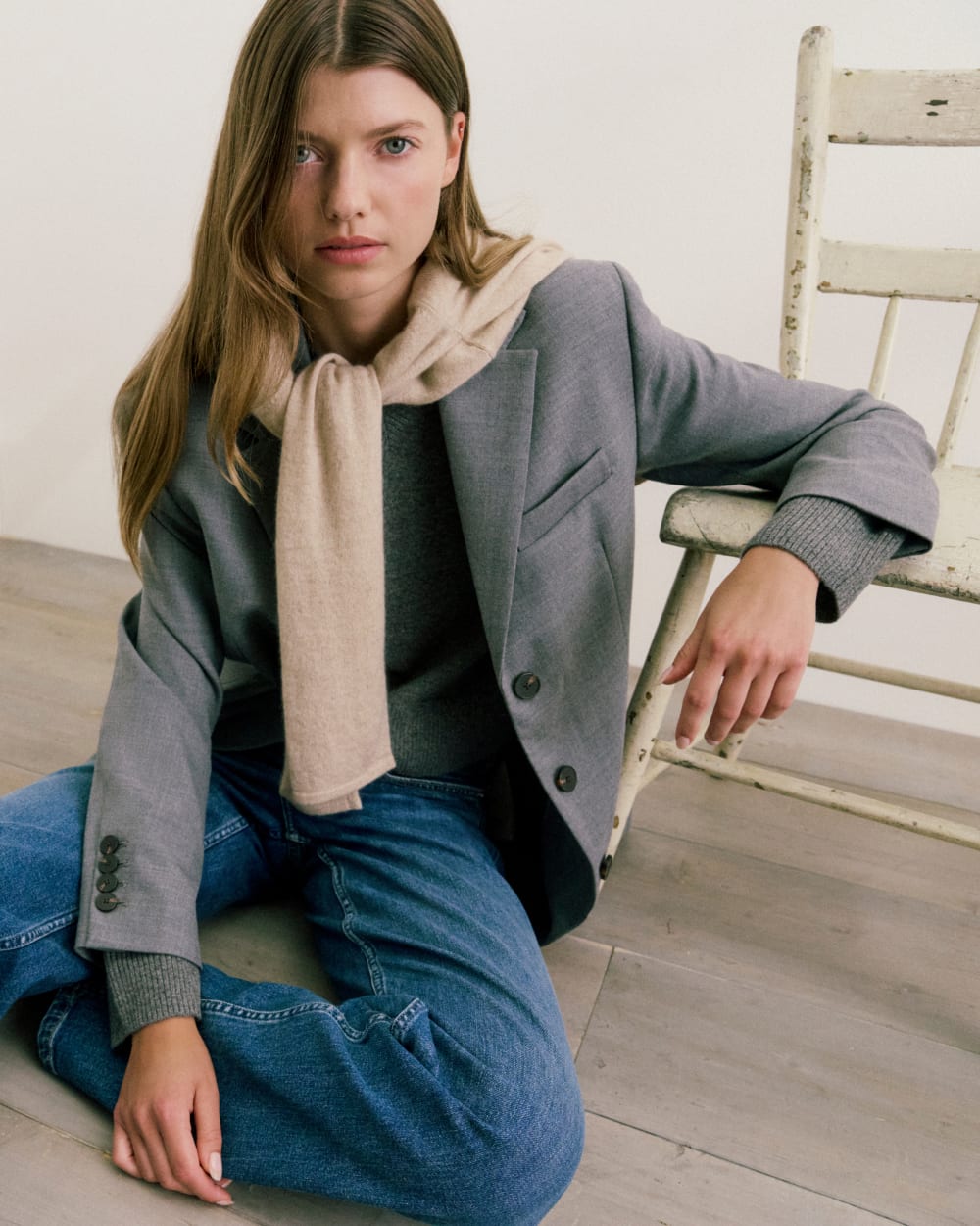 Blazer in Tailor Twill | Heather Graphite