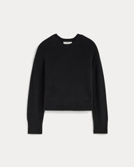 The Boxy Crew in Cashmere | Black