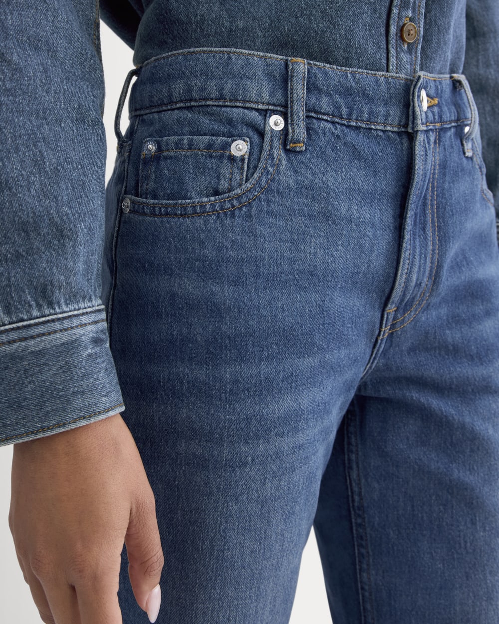 Low-Rise Straight Jean | Tungsten Old Blue