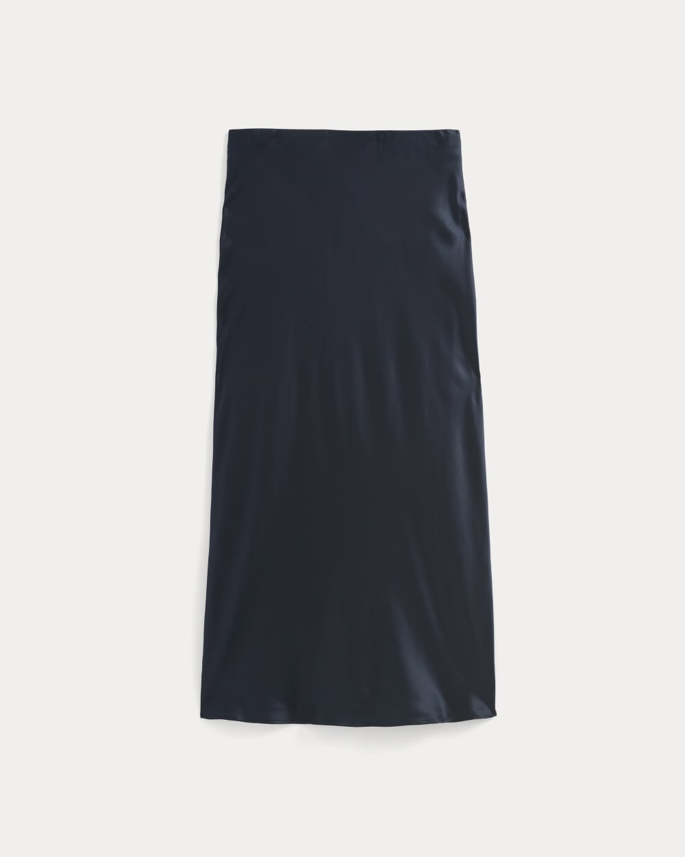 Slip Skirt in Silk Charmeuse | Navy