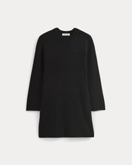 Cashmere Long-Sleeve Mini Dress | Black