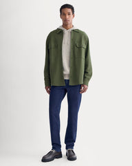 Relaxed Knit Utility Shirt | Dark Forest