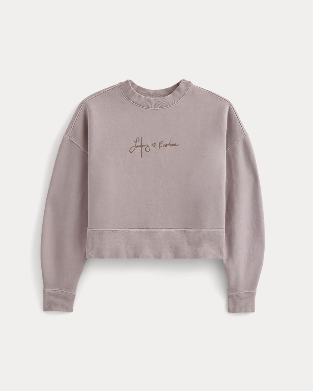 Everlane x The Laufey Foundation Cropped Sweatshirt | Burnished Lilac