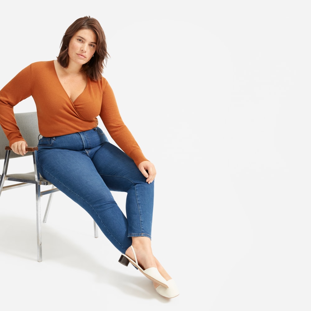 The Authentic Stretch High-Rise Skinny | Mid Blue | 26.5 Inseam