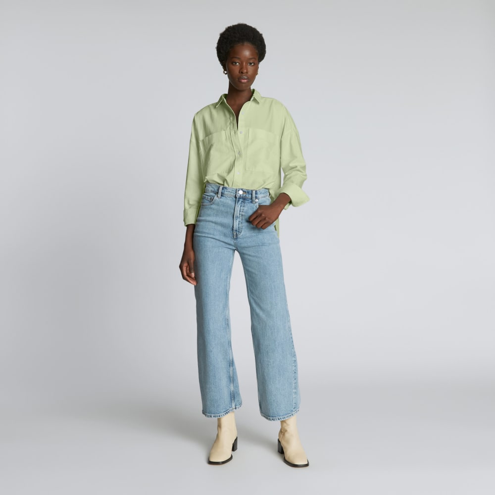 The Boxy Oxford | Seafoam Green