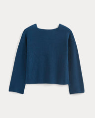 The Boatneck Top in Everyday Cotton | Deep Lazuli Blue