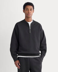 Luxe Fleece Half-Zip Pullover | Black
