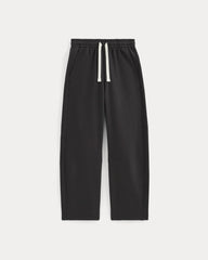 Luxe Fleece Barrel Sweatpant | Black