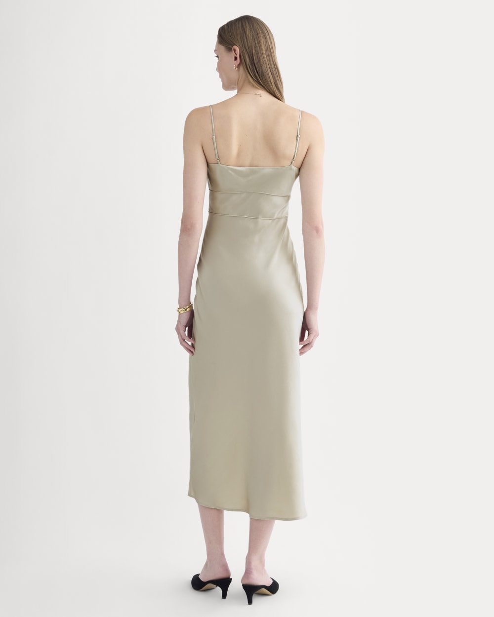 Bias Cut Slip Dress in Silk Charmeuse | Peyote
