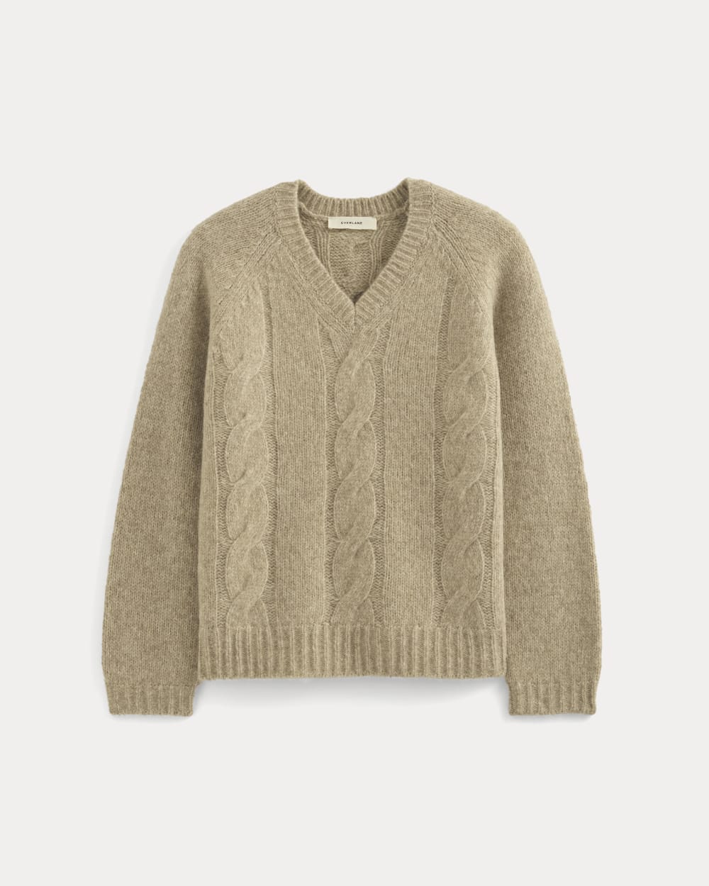 Cloud Cable V-Neck Sweater | Heathered Oatmeal