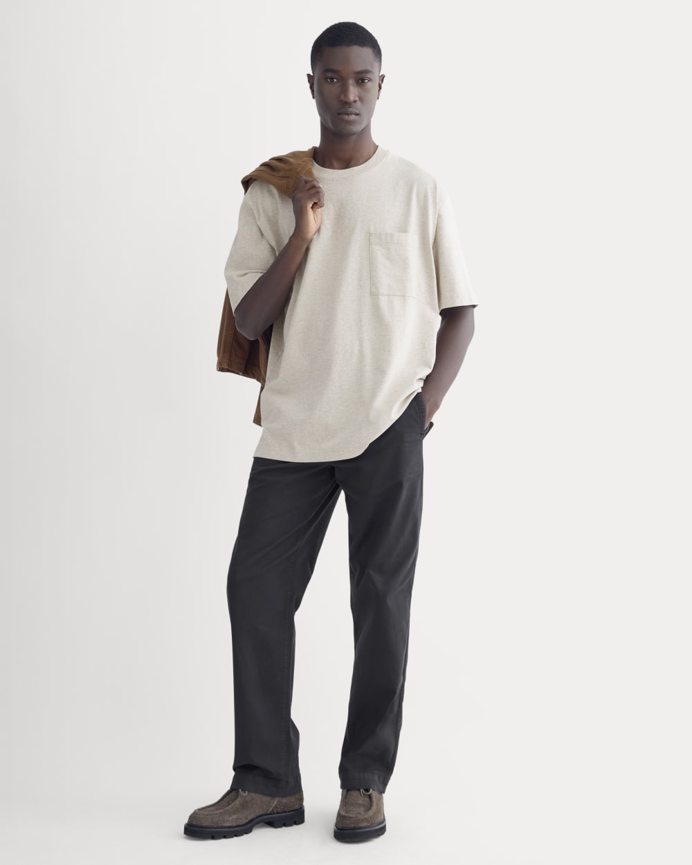 Oversized Classic Tee | Heathered Oatmeal