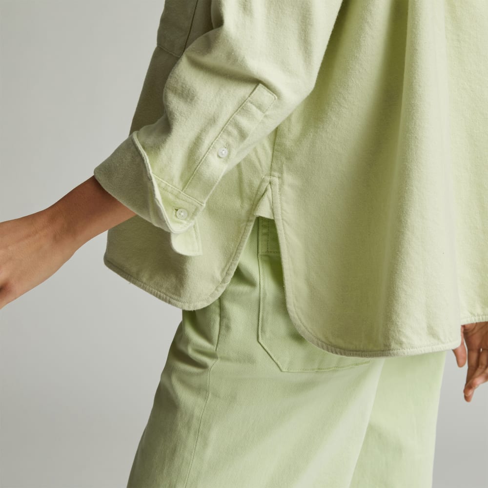The Boxy Flannel | Seafoam Green