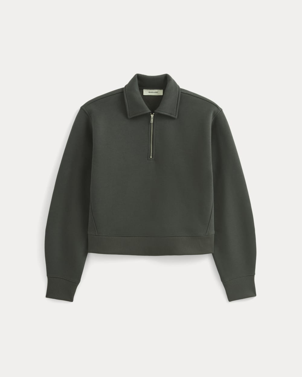 Luxe Fleece Zip Polo | Washed Black