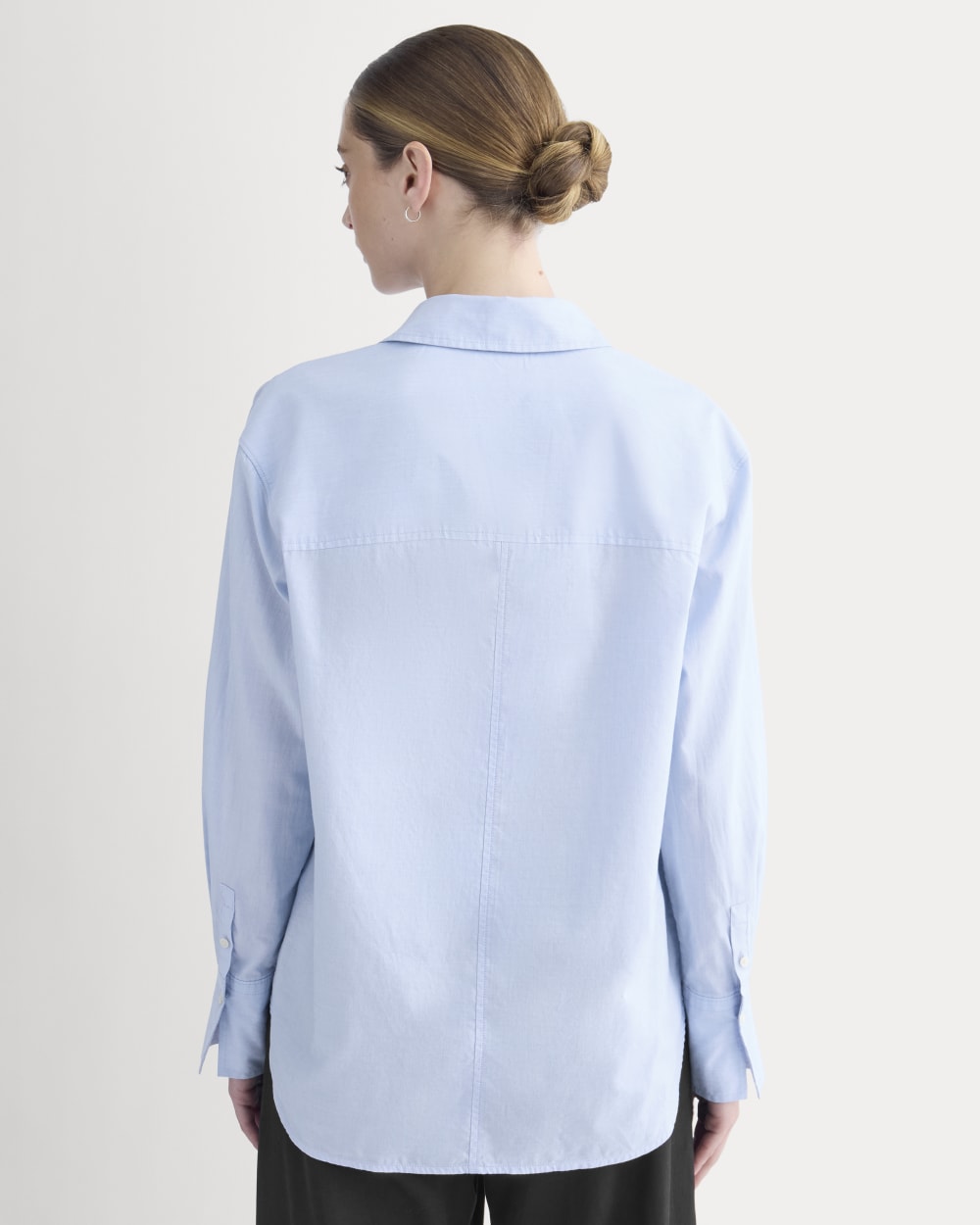 Everyday Shirt in Silky Cotton | Light Blue