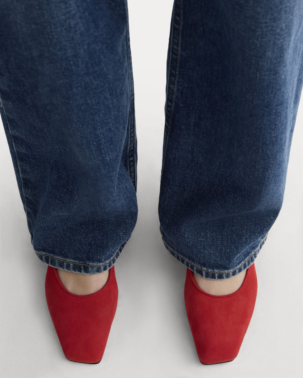 The Ballet Pump | Classic Red Suede