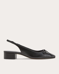 The Ballet Slingback Heel | Black
