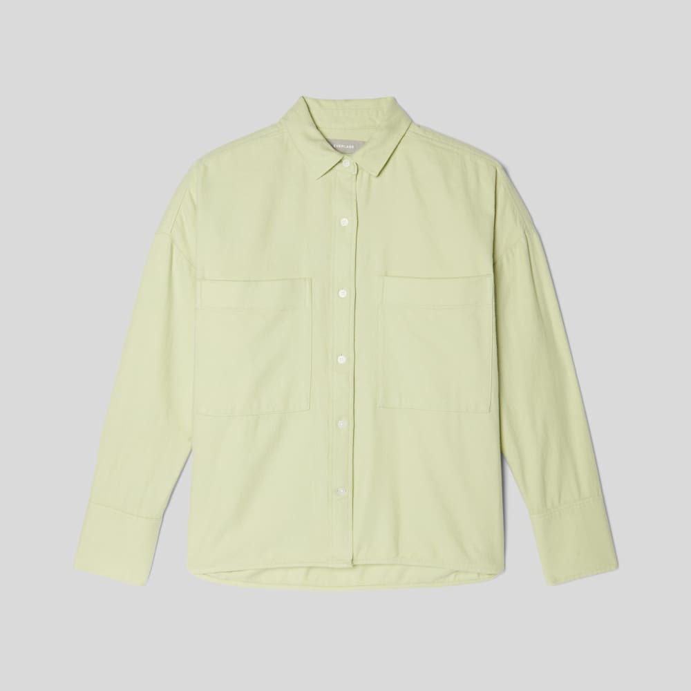 The Boxy Flannel | Seafoam Green