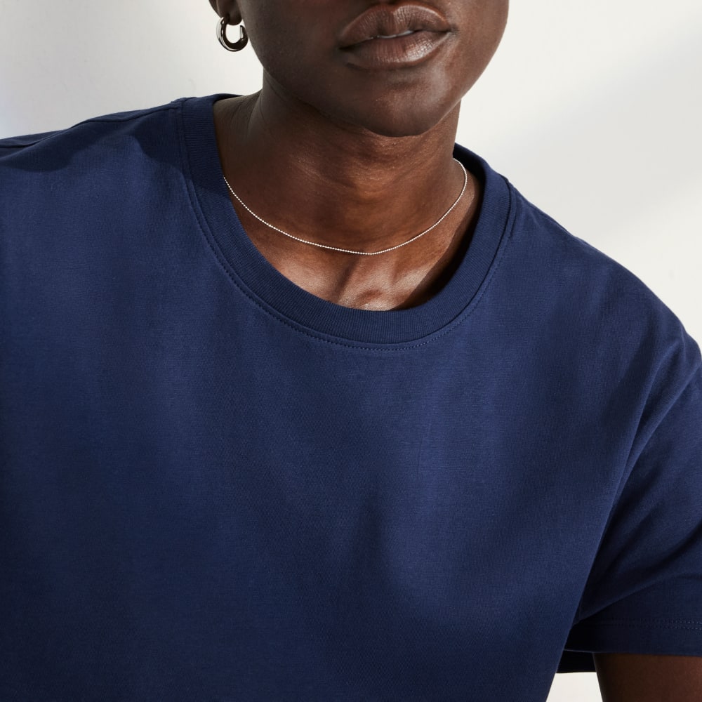 The Box-Cut Tee in Essential Cotton | Ocean Cavern | No Pocket