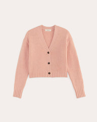 The Boxy Cardigan in Alpaca | Blush Pink
