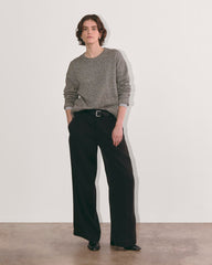 The Boxy Sweater in Everyday Cotton | Canvas / Black Twist