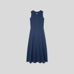 The  Organic Cotton Waffle Tank Dress | Navy